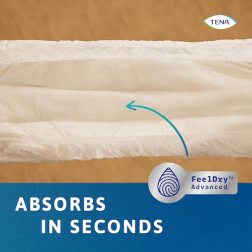 Image of TENA Normal Unisex Adult Diaper Pants Style, Large Size (L) | 10 Units | Waist 100-130cms | 39-53 inch | 3X Protection | World's Leading Incontinence Brand | For Heavy Urine Leaks