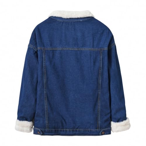 Image of Fashion Mens Denim Trucker Jackets Slim Fit Mens Jeans Jacket Cotton Outwear Coat Long Sleeve Plus Size Male
