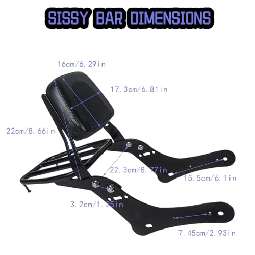 NANSENJPMP Sissy Bar with Luggage Rack