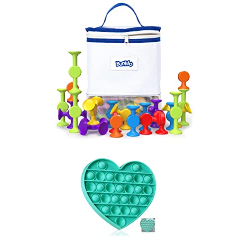 Pop Fidget Toy Bundle | 25pc Poppin’ Sensory Toys | Heart Fidget Pad.