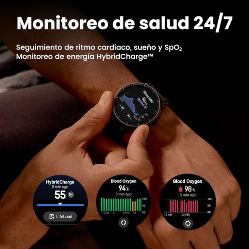 Miniatura 6 de Amazfit Active Max Reloj Inteligente, Pantalla Amoled 1.5 , Batería Hasta 25 Días, Mapas Offline, Nfc, Gps, 170 Deportes, Resistente Al Agua, Ritmo Cardíaco Y Sueño, Smartwatch Para Android Iphone