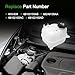 Weonaroll Front Engine Coolant Reservoir Tank with Cap Replaces # 603-838 68102155AB 68249136AA Fit for Jeep Cherokee 2014-2018 / Chrysler 200 2015-2017