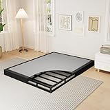 Mashomdec Queen Size 5 Inch Box Spring - Heavy Duty Metal Mattress Foundation (2500lbs Capacity), Noise-Free, Easy Assembly with Removable Fabric Cover