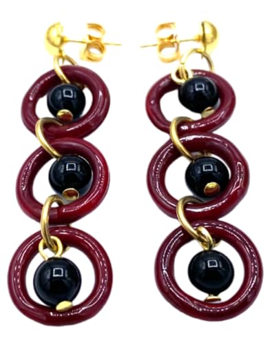 Boucles d'oreilles Antica Murrina Venetiana VR224 en authentique verre de Murano fait main