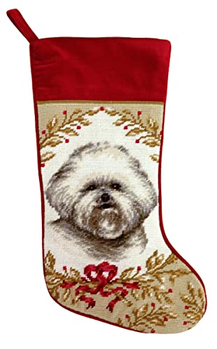 123 Creations C963-17 Bichon Needlepoint Stocking
