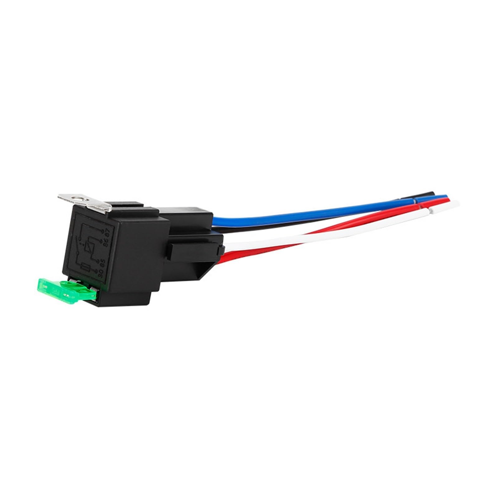 Relé de automóvil 12V con fusible de seguridad de 5 pines para protección contra sobrecargas 3