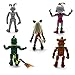 Toysvill Inspired by Five Nights at Freddys | FNAF Security Breach PizzaPlex Collection | Freddy's Action Figures Toys, Set 5 pcs [Roxanne Wolf, Glamrock Chica, Montgomery Gator, Glamrock Fred, Vanny]
