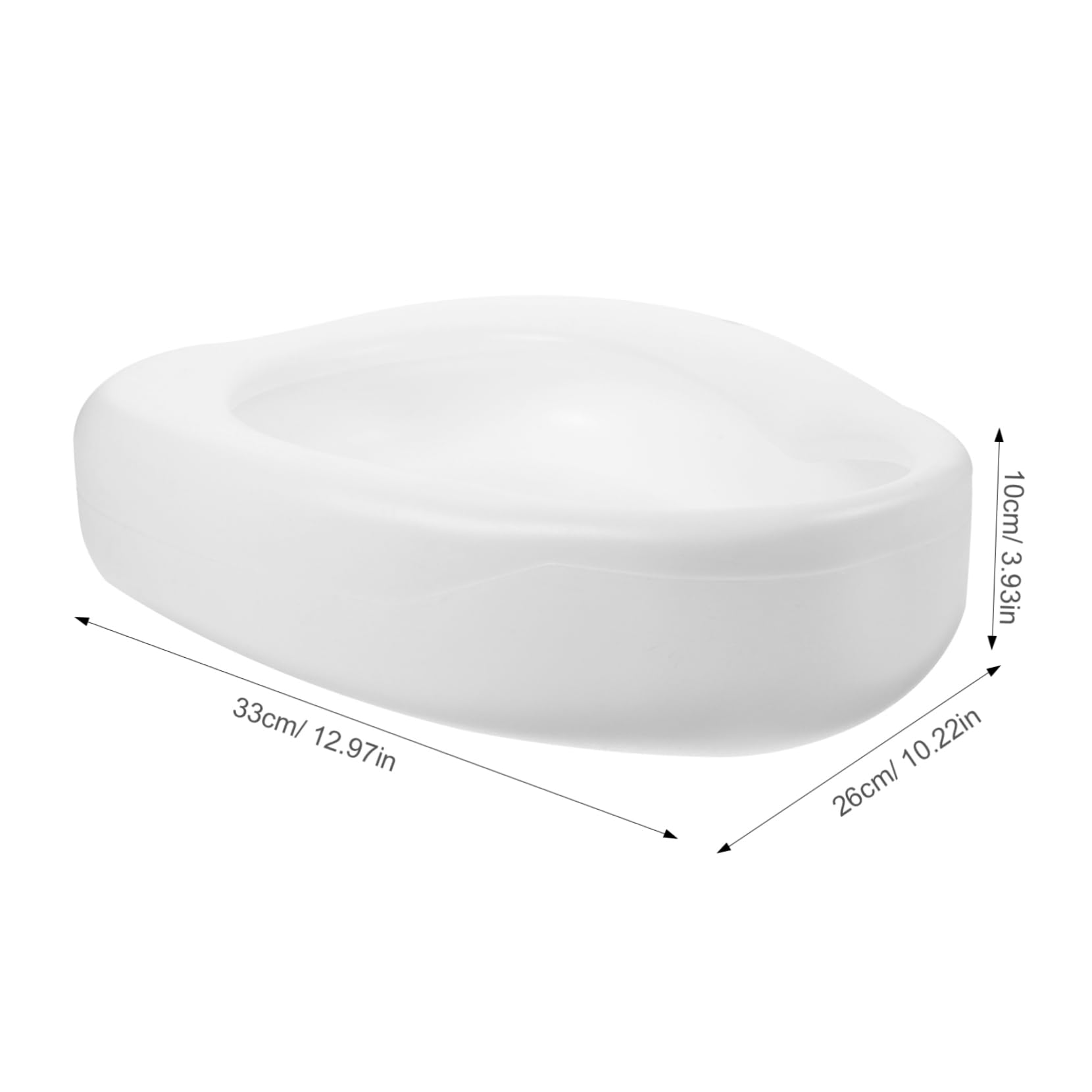 FOMIYES Elderly Male Bedpan Large Bed Pan for Elderly Women Plastic Bedpan for Home Care