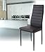 Albatros 2551MILANO Set de 4 sillas de Comedor, Negro