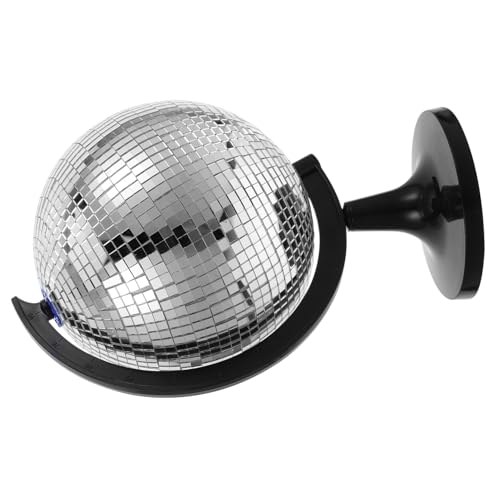 ULTECHNOVO Giant Disco Ball Decor Silver Desk Accessories Disco Ball Ornaments for Room Reflective Ornaments