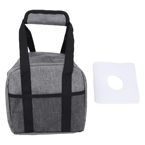 Bolsa para bolos portátil acolchada gris, funda de transporte de exterior 5