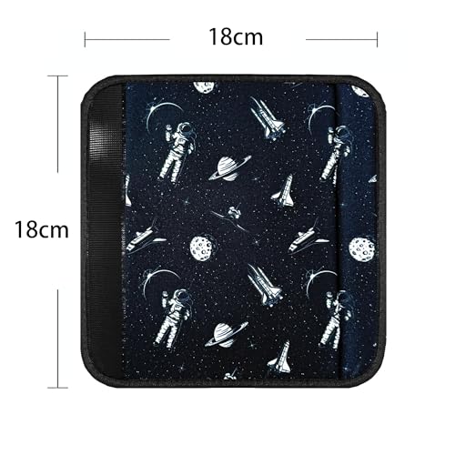 Image of 2 Pack VegaPunkLab Seat Straps Shoulder Pads for Kids - Seat Belt Cover Pad, Perfect for Car Booster Seats, Strollers, High Chair, Backpacks, and More, Cosmonaut