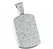 Sterling Silver Dog Tag Pendant, Micro Pave CZ Crystal, Hip Hop Style Iced Out Jewelry, Men's Fashion Necklace Charm,Luxury Men's Iced Out Pendant, Simulated Diamond Bling Necklace Charm