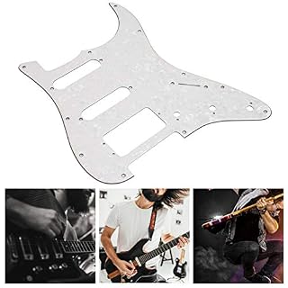 Pickguard de guitare électrique 3 couches avec remplacement de pièces de guitare moderne de style Strat(blanche) - Les Beatles, Paul McCartney, John Lennon, RIngo Starr, George Harrison Pickguard de guitare électrique 3 couches avec remplacement de pièces de guitare moderne de style Strat(blanche) – Image 7