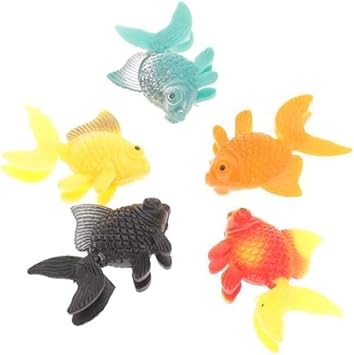 5Pcs Random Color Lifelike Reusable Plastic Artificial Moving Floating Fishes Ornament Decorations for Aquarium Fish Tank Pet Supplies Popular Aquarium Decorations Thematic Ornaments Accessories