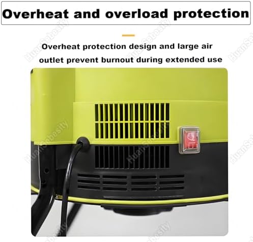 Upgraded 2500W Electric Leaf Mulcher Shredder - 8000 RPM Garden Cleanup Tool with Wheels, Storage Bag & Adjustable Cutting Size - Perfect for Composting All Leaves, 60m Power Cord