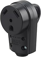 Vista 1 de BELOMI Enchufe RV de 30 amperios, adaptador de enchufe de repuesto resistente NEMA TT-30P, conector de alimentación eléctrica de 125 V, extremo