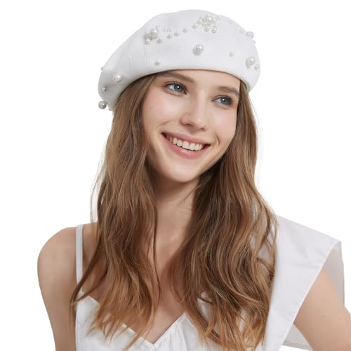 ZARSIO Summer French Pearl Beret Breathable Thin Beret Hat Want