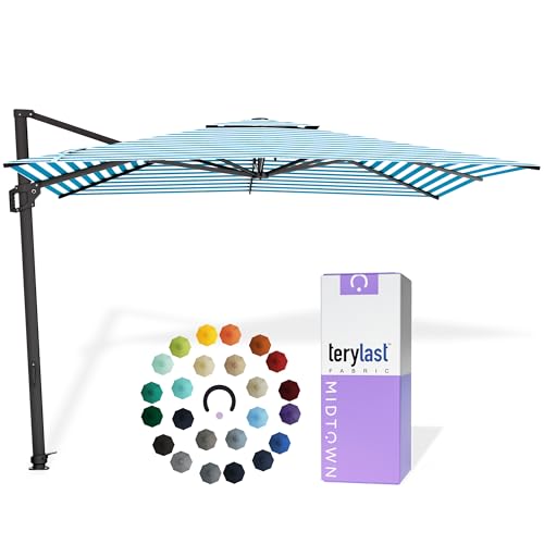 Image of Midtown Umbrellas Grande Square - 9 x 9 Ft Cantilever Umbrella