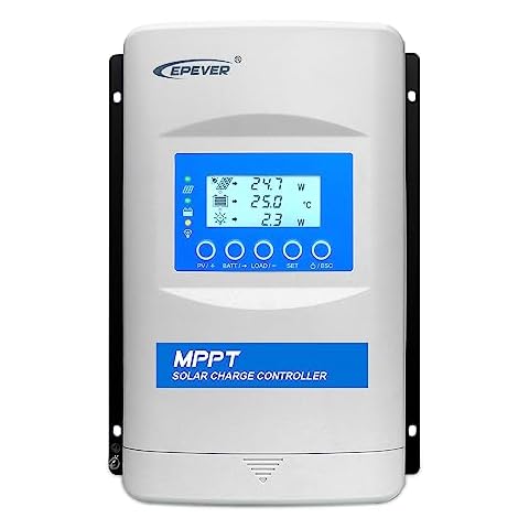 EPEVER MPPT Solar Charge Controller 40A 12/24/36/48V Auto Max PV 150V XTRA4415N-G3 Solar Panel Regulator for Gel Sealed Flooded Lithium User Cover