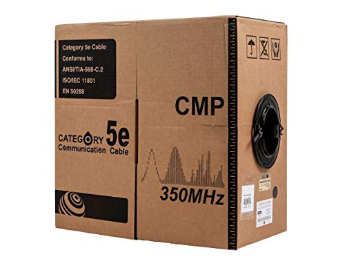 Monoprice Cat5e Cable Ethernet UTP 1000 pies Negro miniatura 2