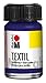 Produktbild Marabu 17160039051 - Textil Stoffmalfarbe violett dunkel 15 ml, Stoffdruckfarbe auf Wasserbasis, für helle Stoffe, waschbeständig bis 60°C, weicher Griff, einfache Fixierung durch Bügeln o. Backofen