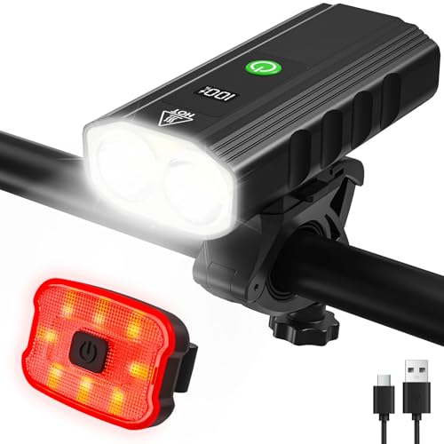 Bike Lights for Night Riding, 2000 Lumen Super Bright Bicycle