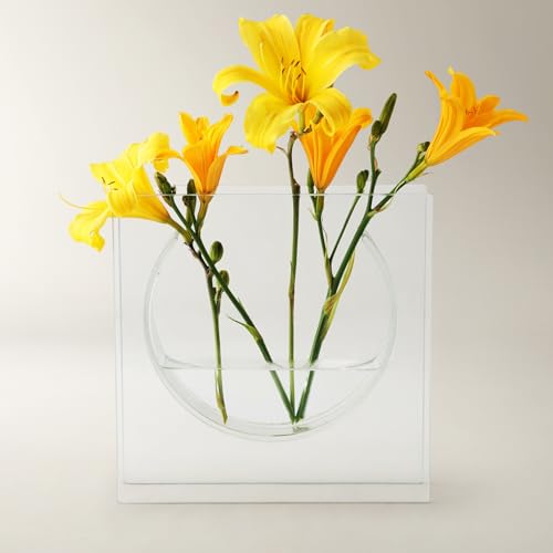 Z Gallerie Solaris Vase Clear Glass Flower Vases for...
