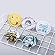Zerodis Klare Folie, 100 Stück Abzeichenfolie für Runde Abzeichenknöpfe, Transparente Abzeichen-Schutzfolie für DIY Button Maker Clear StampsSamps(58mm/2.3in)