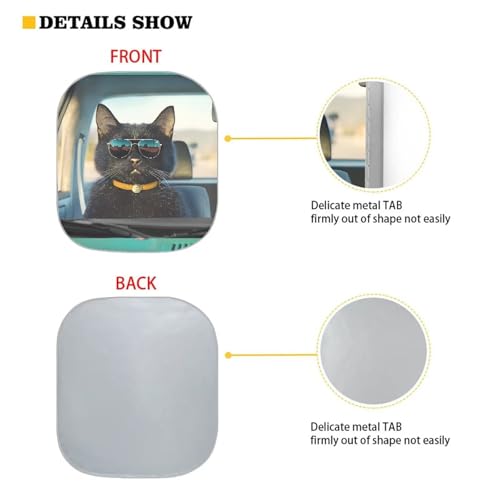 Image of Fashion Cat Car Interior Accessories Sun Protection Easy to Install Automotive Windshield Sunshades Keep Cool UV Rays Protection for Most Sedan Truck Van 28.5 x 25.5 inches