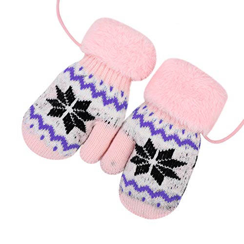  IBLUELOVER Enfant Moufles Hiver Gant de Ski Ga...