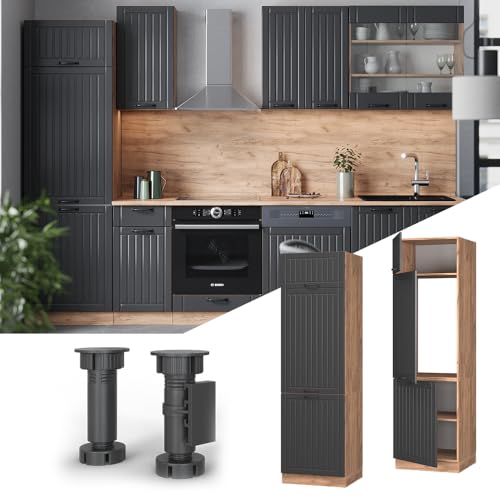 Vicco Armadio Frigorifero Grigio Scuro 60 Cm - 3