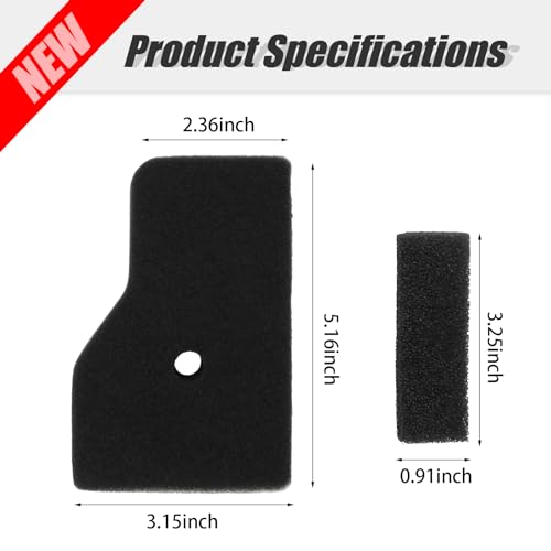 SYOWADA 17211-Z07-000 Air Filter Element 17218-Z07-000 Outer Filter Kit Replacement for Honda EU2000 EU2000i EB2000 EB2000i EB2000iT1 EU2000iT1 EU2000iK1 EU2200I Generators