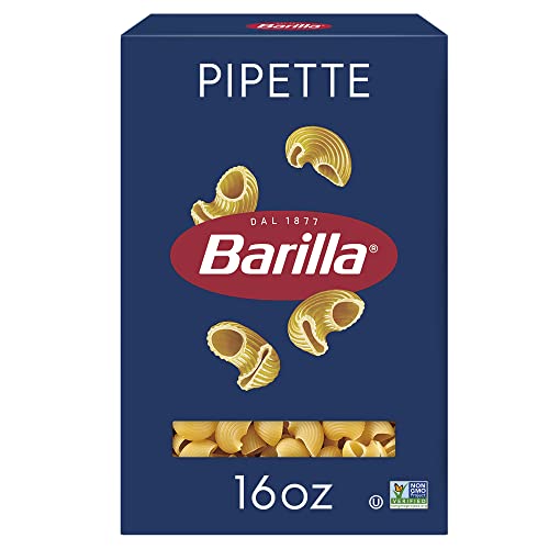 Barilla Pipette Pasta, 16 oz. Box - Non-GMO, Made with Durum Wheat Semolina - Kosher Certified