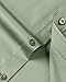 J.VER Men's Dress Shirts Solid Long Sleeve Stretch Wrinkle-Free Formal Shirt Business Casual Button Down Shirts Sage Green Medium