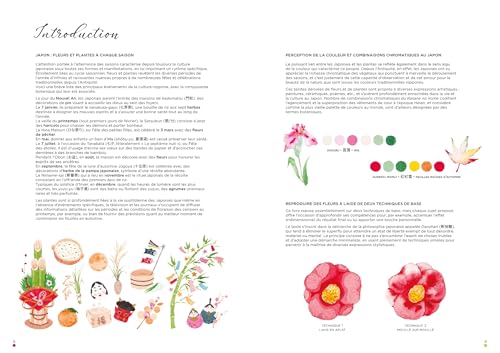 Leçons d'aquarelle japonaise - Techniques pour peindre fleurs et plantes – vue 2