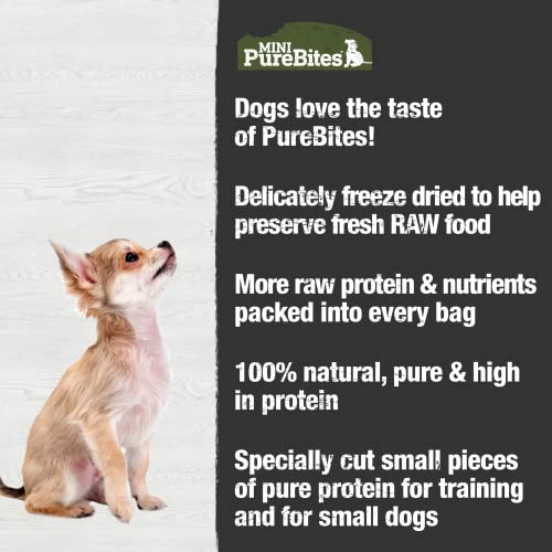 PureBites Mini Freeze Dried Beef Dog Treats | Only 1 Ingredient | 85g - Thumbnail 4