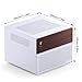 JONSBO N4 White NAS Pc Case, Walnut Wood, 8-Drive Bay/6 * 3.5 