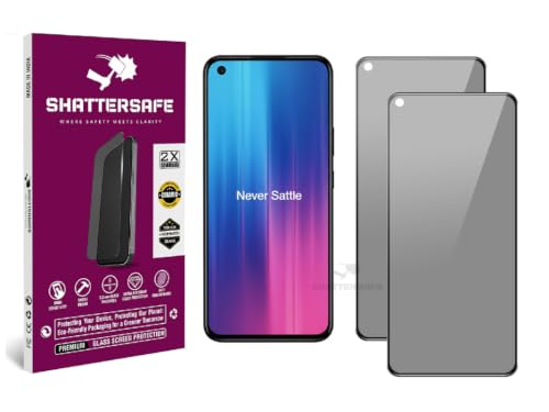 Image of Anti-Spy Privacy Tempered Glass Compatible For Oneplus Nord CE 2 5G [Pack of 2]. 9H Hardness, Anti-Scratch, Edge-to-Edge Protection With Easy Installation Kit & Case Friendly Fit.