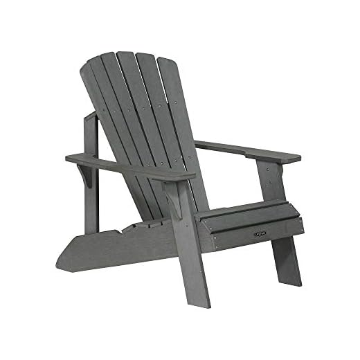 Lifetime Faux Wood Adirondack Chair, Gray - 60204
