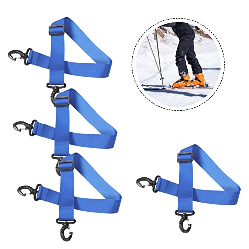 ABOOFAN 4 Stück Ski schuhe Schulter gurt Schlittschuhleine verstellbare Träger Leine für Rollschuhe Schlinge für Skiausrüstung Schnee-Ski-Riemen Leine für Skischuhe Outdoor-Skategurt Seil – Bild 8