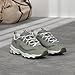 Skechers Women's D'Lites - Me Time Lace Up Fashion Sneakers, Grey / White, 9.5