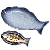 Plat à poisson en céramique de 30,5 cm - Plus de commodités pour la cuisine quotidienne - Assiette à poisson en céramique