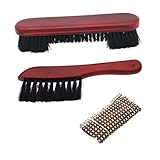 [Construction haut de gamme] : La brosse pour billard est dotée d'un manche en bois robuste et de poils en nylon de qualité qui résistent à la perte de poils, Pour assurant une utilisation durable et un nettoyage efficace de la de votre table