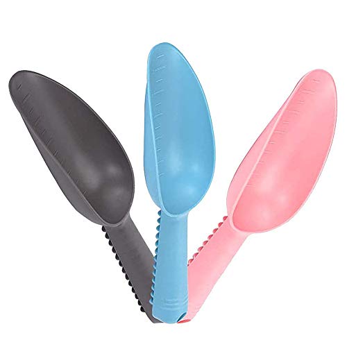 Preisvergleich Produktbild BETOY 3 pcs Garden Wiegeschaufel Kunststoff, Futterschaufel Kunststoff-Schaufel,Kleine Schaufel,Gartengeräte Kunststoffboden Schaufel Pflanze Graben Anbau Multifunktions-Draußen & Drinnen