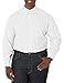 IZOD Men's Essential Solid Long Sleeve Shirt, White, X-Large Tall