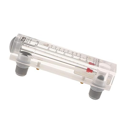 Perfeclan Acryl Tube Wasser schwebekörper-Durchflussmesser LZM-15 Liquid, 0,05-0,5 GPM / 0,2-2,0 LPM
