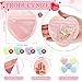 Sayglossy 300 Pcs Jewelry Packaging Bags Small Jewelry Bags Transparent Resealable Bags Cute Treat Bags for Business Wedding Birthday Festival Party Favor Supplies(Mixed Color, Heart)
