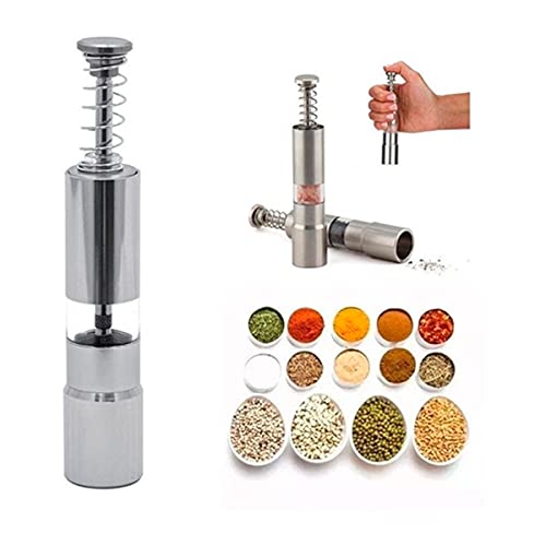 Moedor de Pimenta e Temperos Em Inox Sal e Pimenta do Reino