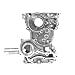 DNJ COV900 Timing Cover (Front Cover) for 1985-1995 / Toyota / 4Runner, Celica, Pickup / 2.4L / SOHC / L4 / 8V / 2366cc / 22R, 22RE, 22REC, 22RTEC